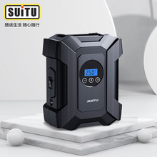 充气泵车载多功能电动轮胎便携式汽车12V加气泵打气筒数显款