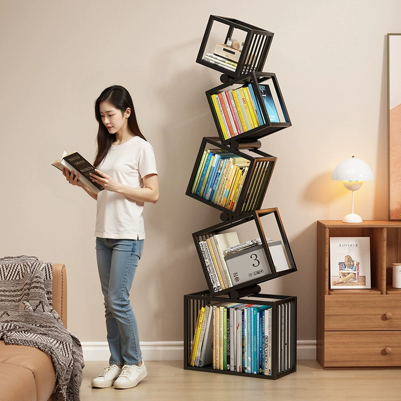 Угловая книжная полка от пола до пола