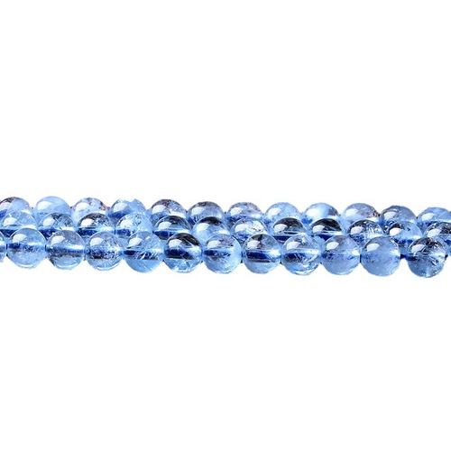 Natural crystal 8A aquamarine loose beads DIY jewelry accessories bracelet beads aquamarine semi-finished products wholesale