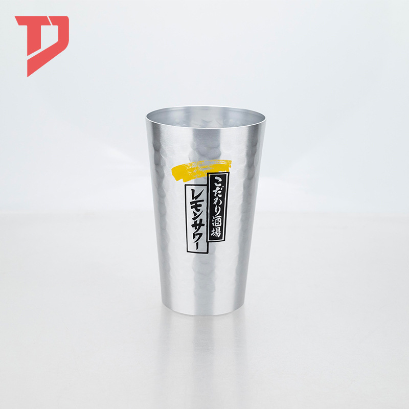 Estilo japonés de aluminio creativo martillo cola taza de cerveza de aluminio al aire libre camping fiesta bebida fría taza varios colores