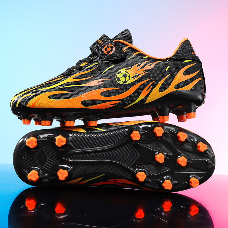 Scarpe da calcio Cross-Border con velcro, scarpe basse per bambini con tacchetti lunghi e corti per ragazzi e studenti, da competizione_voghion.com