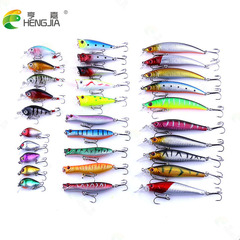 HENGJIA Hengjia Minnow Pop Rock Lure Kit 30 Pieces Multi-Size Casting Artificial Baits