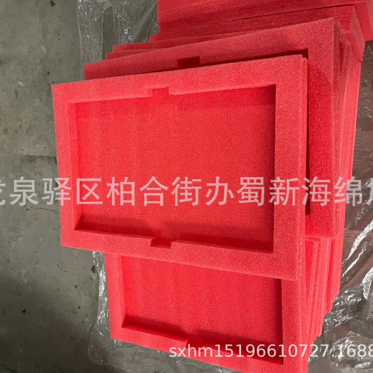 厂家供应红色静电珍珠棉成型异形缓冲EPE泡沫包装