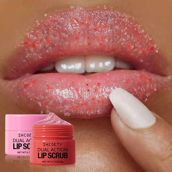Shcoety Lip Scrub Set Exfoliating Dead Skin Moisturizing Care Lip Balm Lip Kit
