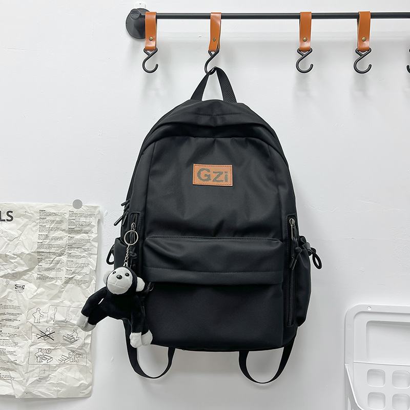 Mochila de la escuela secundaria de las niñas mochila para estudiantes universitarios de gran capacidad bolso casual de moda de los hombres de moda mochila de estilo coreano