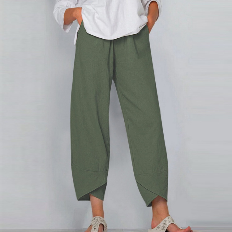 Women's Holiday Daily Simple Style Solid Color Butterfly Ankle-Length Casual Pants Straight Pants display picture 7
