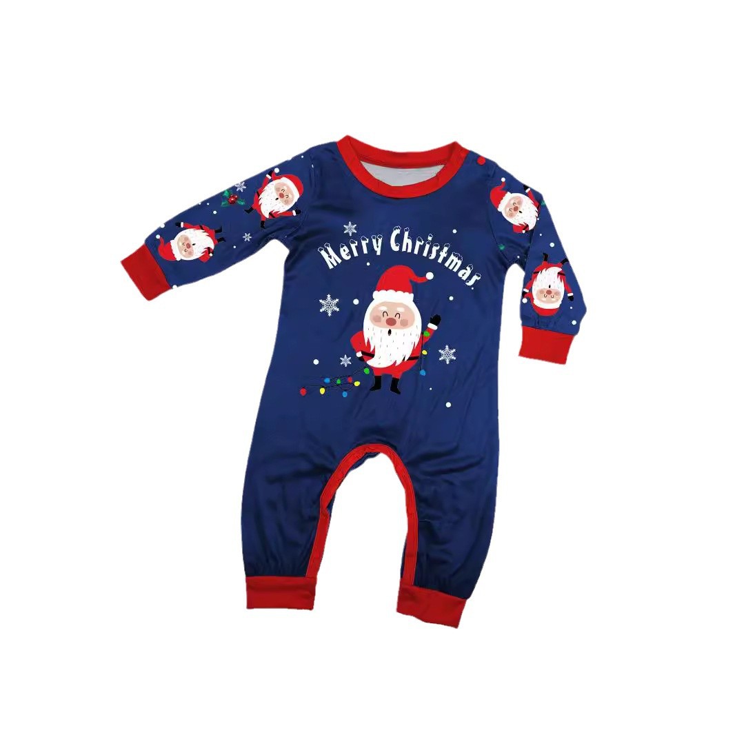 Božična pisma Božička Snowflake Christmas Family suit potiskana pižama za domače oblačila_voghion.com