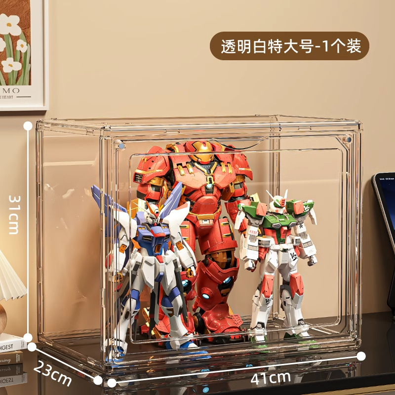 ブラインドボックス収納ボックス大容量階段式アクリル泡マット展示ボックス防塵手作り積み木展示棚|undefined