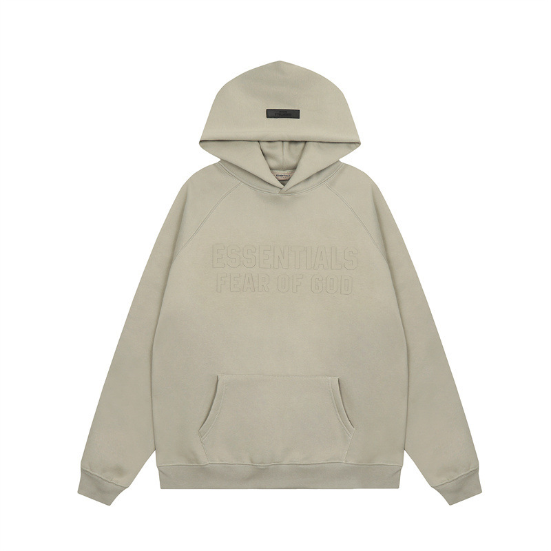 FOG ESSENTIALS letras de silicona estereoscópica hombres y mujeres americanos camisa con sudadera con sudadera con sudadera image 34