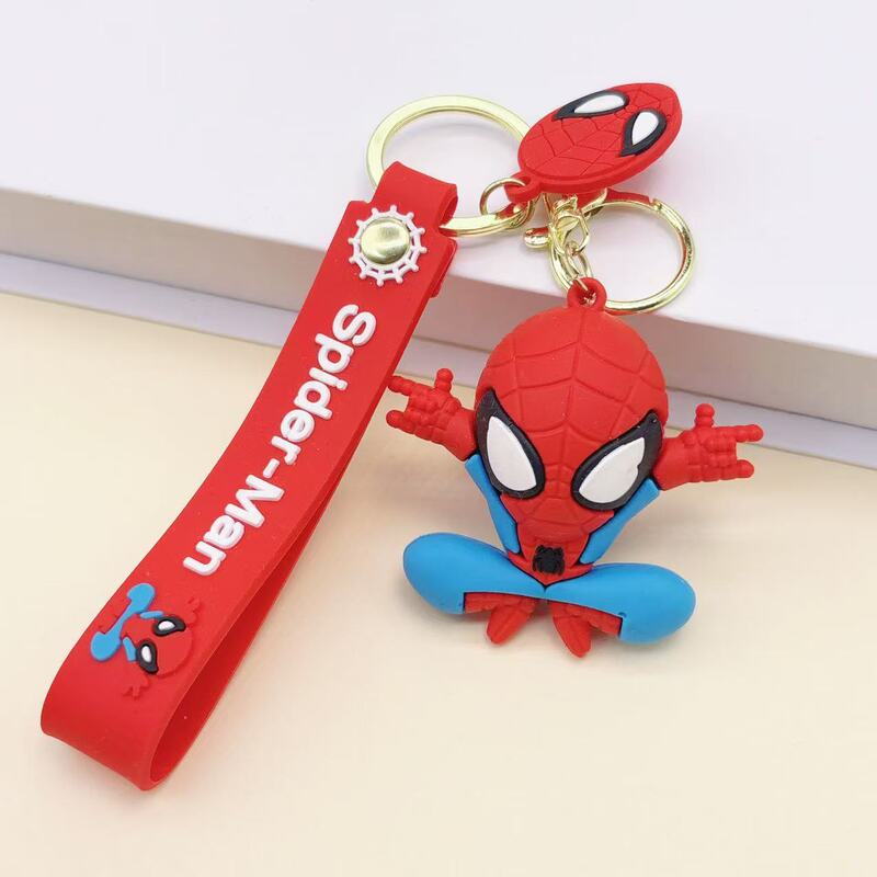 新しいスパイダーマン PVC キーホルダーペンダント学生装飾ギフトカップル装飾品子供の日の小さなギフト卸売|undefined