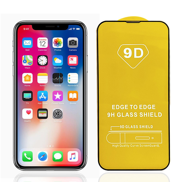 Adecuado para iphone15promax teléfono móvil película templada 9d pantalla de seda 13 Apple 14 Pantalla Completa HD 12 película al por mayor