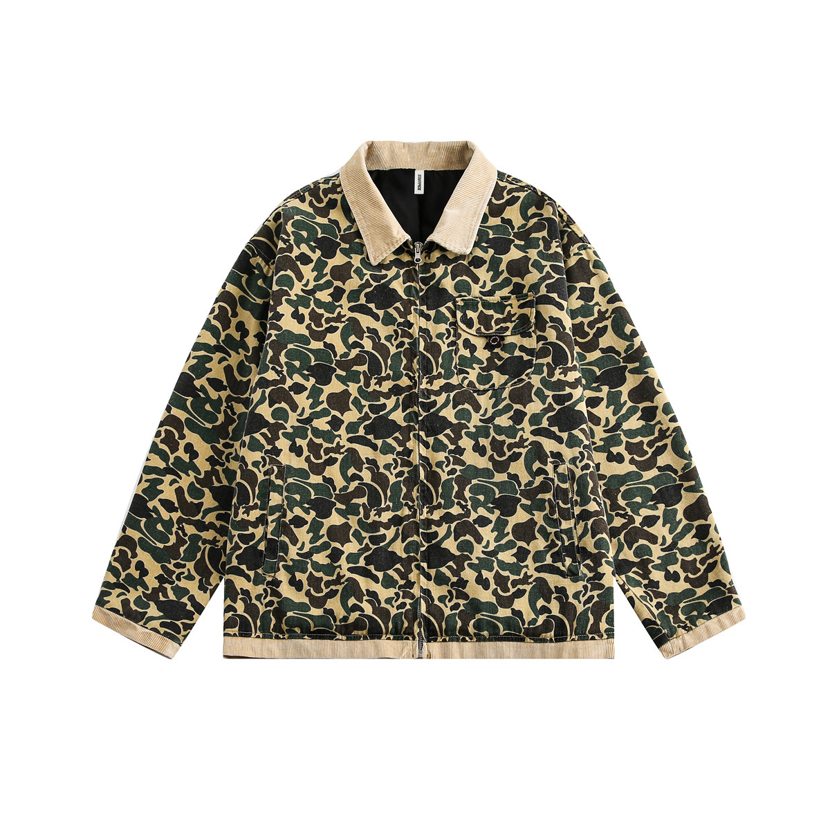 Japanese autumn retro camouflage jacket