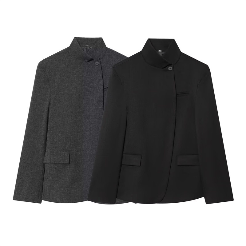 Cross-Border Foreign Trade 2026 New European and American Style Fashion Women's Versatile Long-Sleeve Blazer 8504812 803