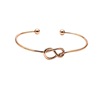 Metal bracelet, fashionable jewelry, accessory, Korean style, simple and elegant design, wholesale