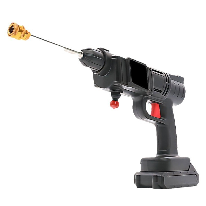 Pistola de agua de alta presión especial para lavadora de automóviles inalámbrica, pistola de agua eléctrica de litio de alta potencia, autoaspiración, pistola de agua de lavado de automóviles pequeña al por mayor image 6