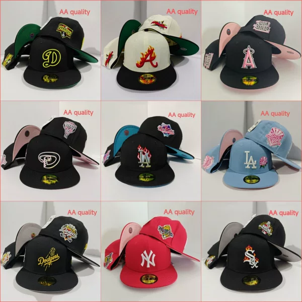 Wholesale 2026 New Model Cross-Border Trade Team Baseball Cap AA High-Quality Embroidered Fashionable Size Flat Brim Cap Wholesale