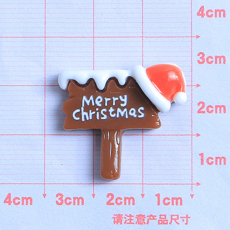 Santa Claus dibujos animados DIY crema pegamento resina accesorios epoxi teléfono caso tocado horquilla hebilla del zapato material de la joyería image 11