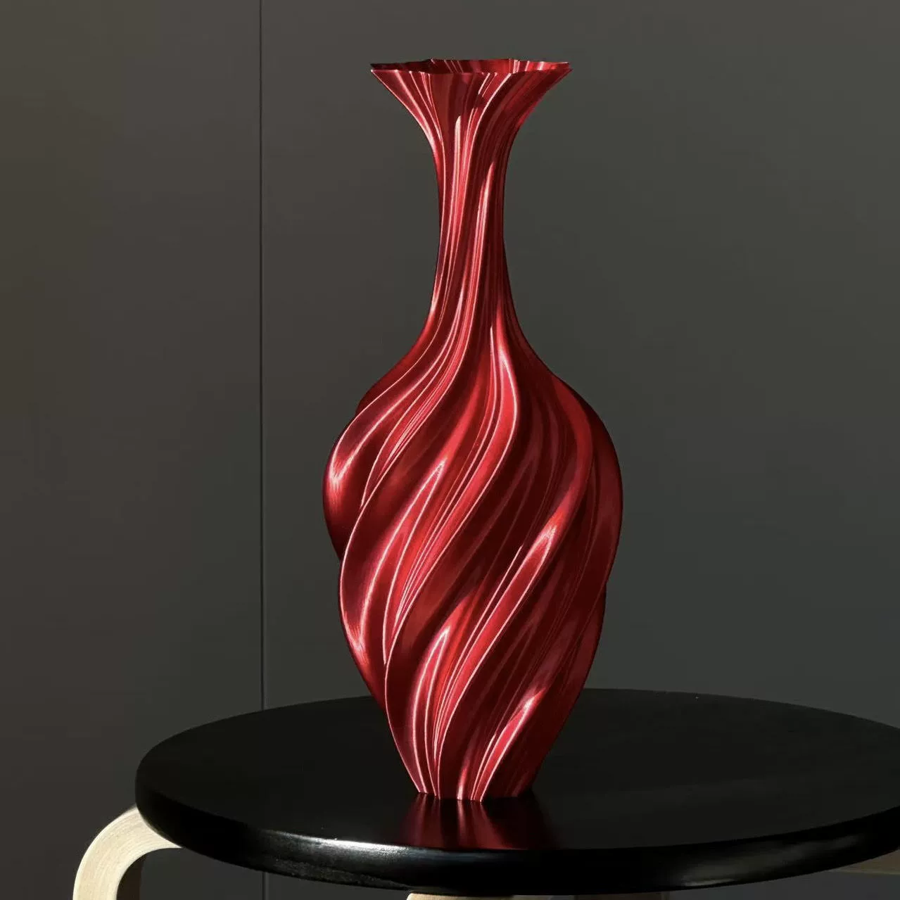 Ваза (Youlin) скрученная абстрактная 3D-печатная, северный легкий люкс, разные размеры и цвета