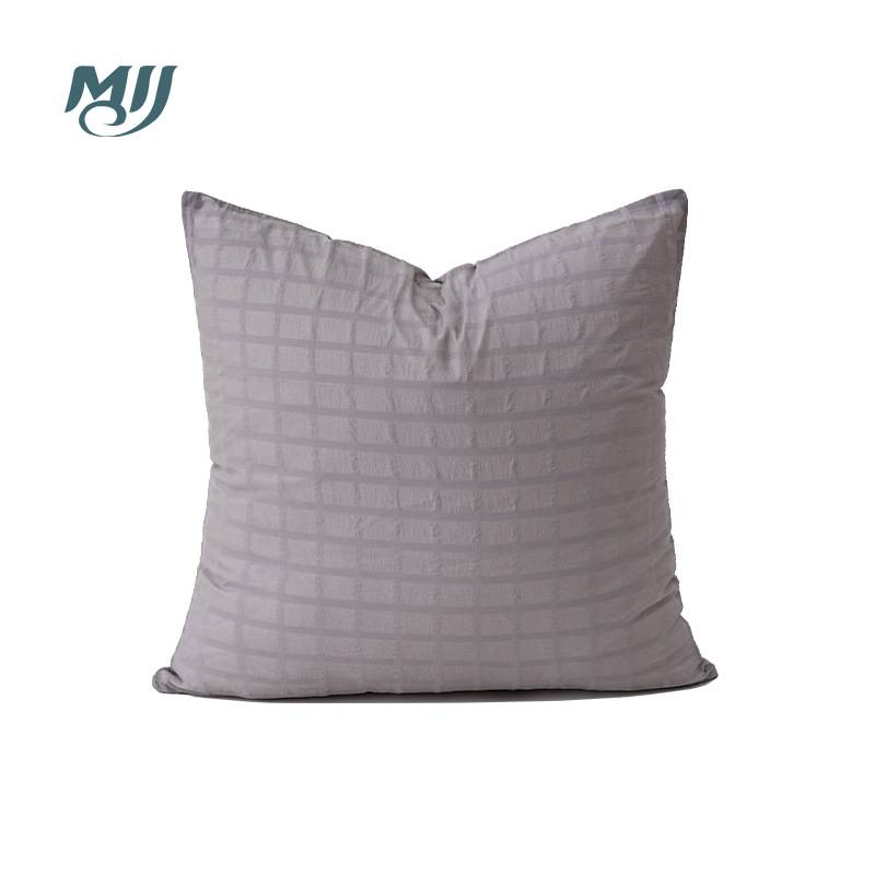 Estilo nórdico cojín de color brillante doble capa tela salón sofá almohada luz diseño simple almohada noche