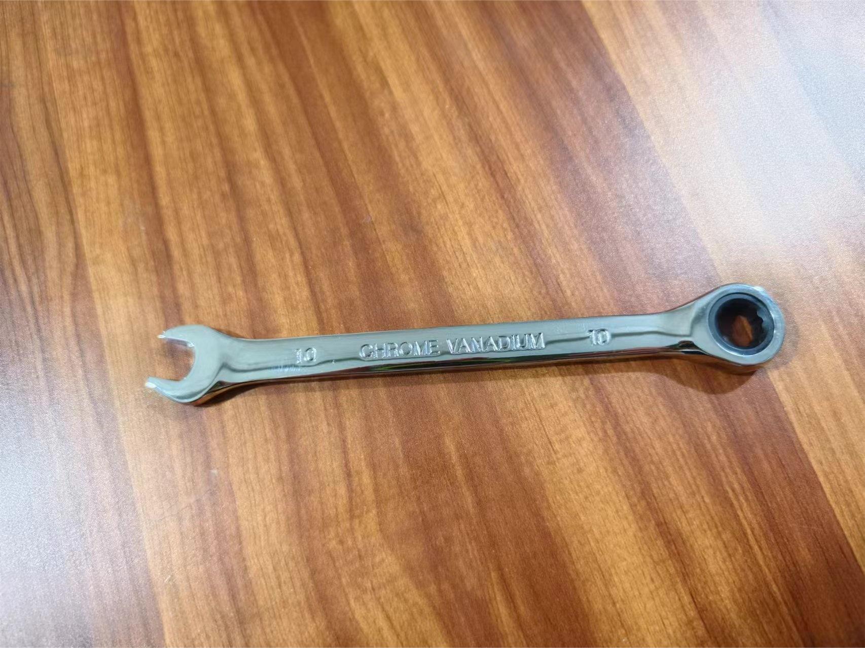 Llave de trinquete rápida de grado industrial, acero puro forjado, antioxidante, galvanizado, brillante, llave de doble propósito de 72 dientes, acero al cromo vanadio