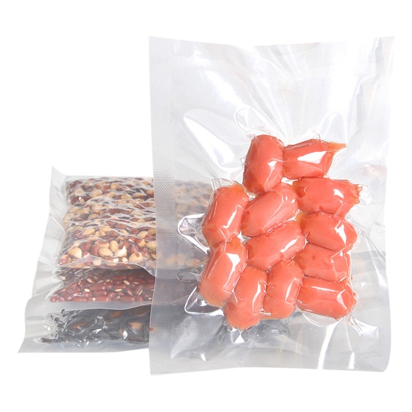 Bolsa de preservación de alimentos cocidos transparente brillante bolsa de vacío sellada bolsa de preservación de succión comprimida sellada de plástico espesado de alimentos
