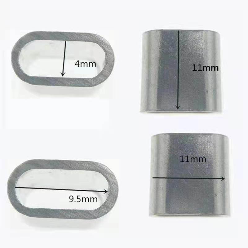 厂家直供  J-309铝套 批量供应 单孔椭圆形铝套 铝扣