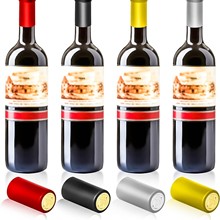 源头带撕拉条PVC胶帽翻口直口玻璃瓶热缩膜橄榄油酱油红酒封口