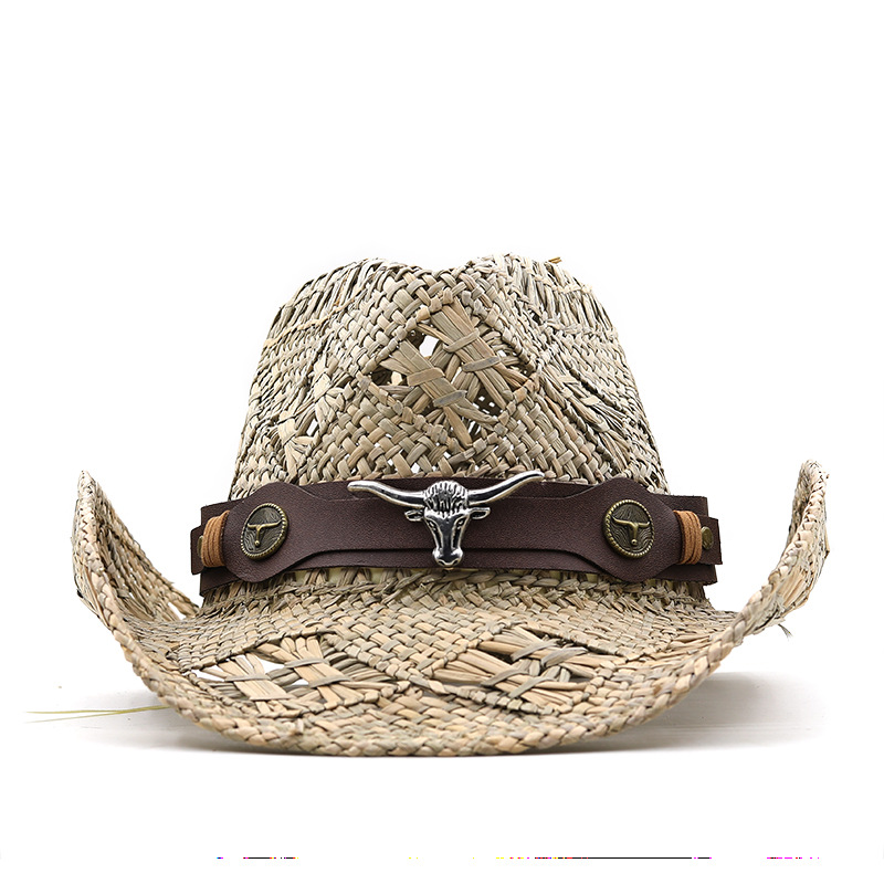 Unisex Basic Solid Color Straw Hat display picture 2