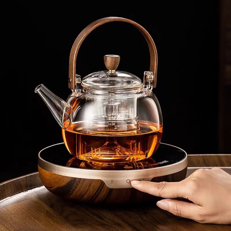 High Borosilicate Glass Teapot, Heat-Resistant, with Handle, Thickened, Explosion-Proof, Large Capacity, Dual-Use, Heat-Resistant and Explosion-Proof High Borosilicate Glass Teapot, Heat-Resistant, with Handle, Thickened, Explosion-Proof, Large Capacity, Dual-Use, Heat-Resistant and Explosion-Proof