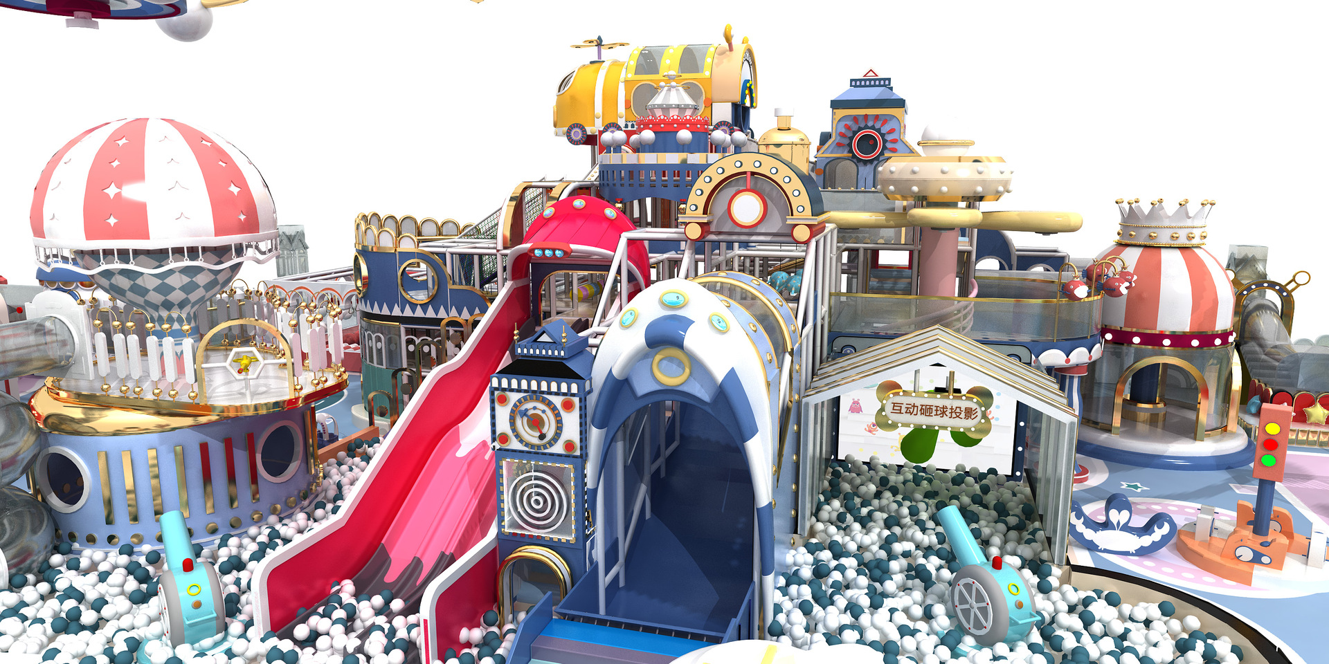 Gran parque infantil travieso Castillo interior travieso diseño del castillo fabricante de equipos de juegos infantiles