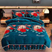 2025新款加厚保暖牛奶绒金貂婴儿绒单被套学生宿舍单人法莱绒被套