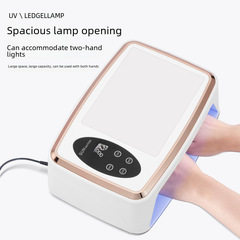 380W High-Power Wearable Nail Hand Pillow Beauty Nail Light Therapy Machine with Large Space Double Hand Nail Lamp Drying Lamp