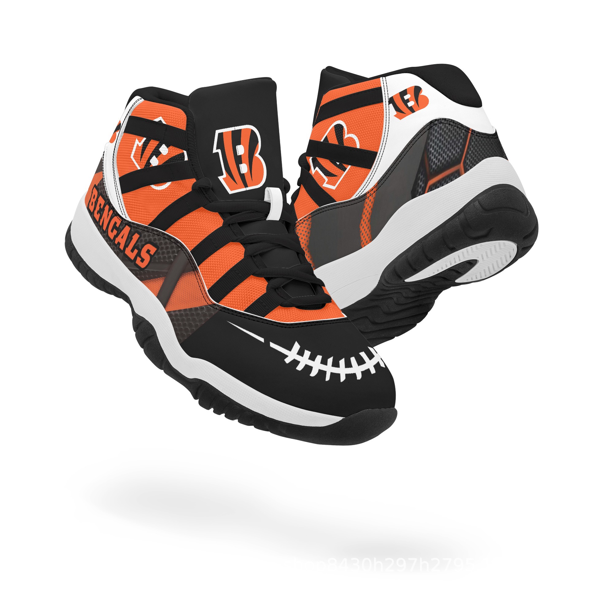 国际站爆款高帮实战篮球鞋潮男休闲运动鞋定 制图案一件代发