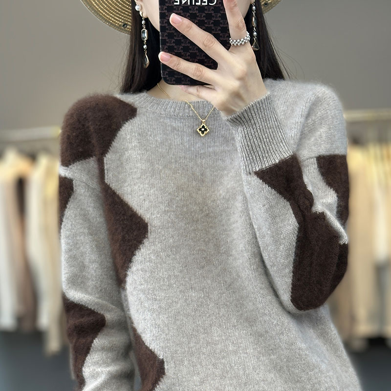 Sweater 2023 New Cut Label Autumn and Winter Small Shirt Fashionable Fashion Women's Fashionable Thirteen Rows Cashmere Top