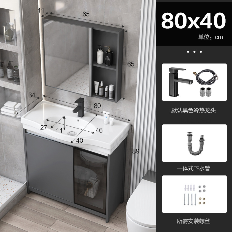 Puerta de vidrio tipo piso espacio gabinete de baño de aluminio balcón gabinete lavabo vertical pequeño tipo lavabo piscina