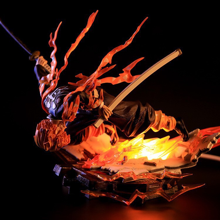 Demon Slayer: Kimetsu no Yaiba - Zenitsu Agatsuma - Light-Up Lightning Flash Action Figure Model in Box Demon Slayer: Kimetsu no Yaiba - Zenitsu Agatsuma - Light-Up Lightning Flash Action Figure Model in Box