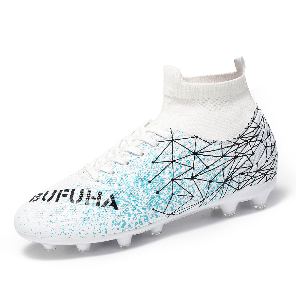 2025 transfronterizo nuevo clavos transpirables jóvenes hombres y mujeres zapatos de fútbol zapatos de entrenamiento de césped