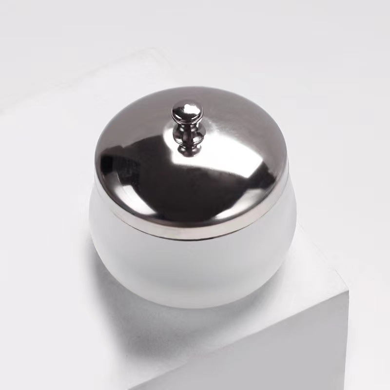 Nuevo estilo transfronterizo taza de cristal de uñas taza de limpieza vidrio esmerilado taza de lápices herramienta de uñas taza de grabado líquido de cristal