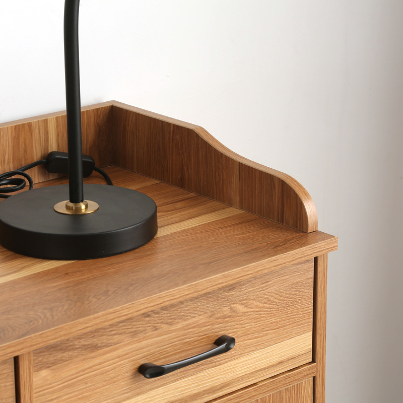 Modern Minimalist Hotel Box Meal Preparation Cabinet Living Room Storage Cabinet X & All Solid Wood Desktop Computer Table with Cabinet Storage