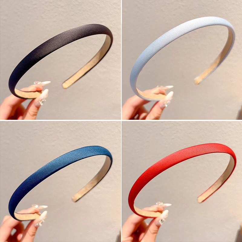 Fijación de cabello de satén francés de estilo fino para mujeres de alta calidad, estilo extranjero, estilo de salida, toque de cabello universal simple, clips de cabello de presión