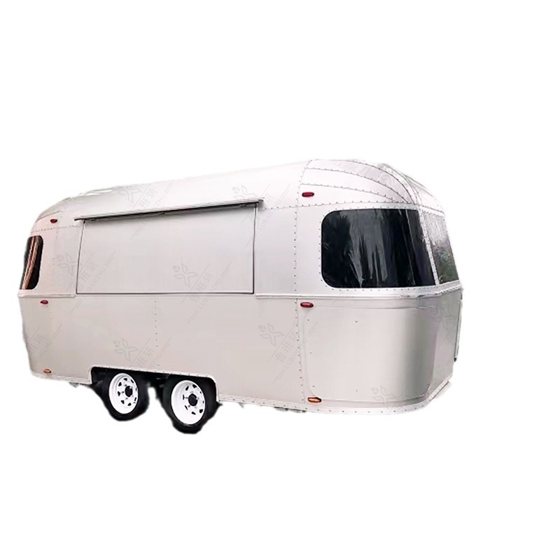 Vehículo de aire acondicionado móvil al aire libre Área escénica Ducha móvil Camper Punto escénico Punto escénico Pequeño remolque junto al mar Estación postal de RV