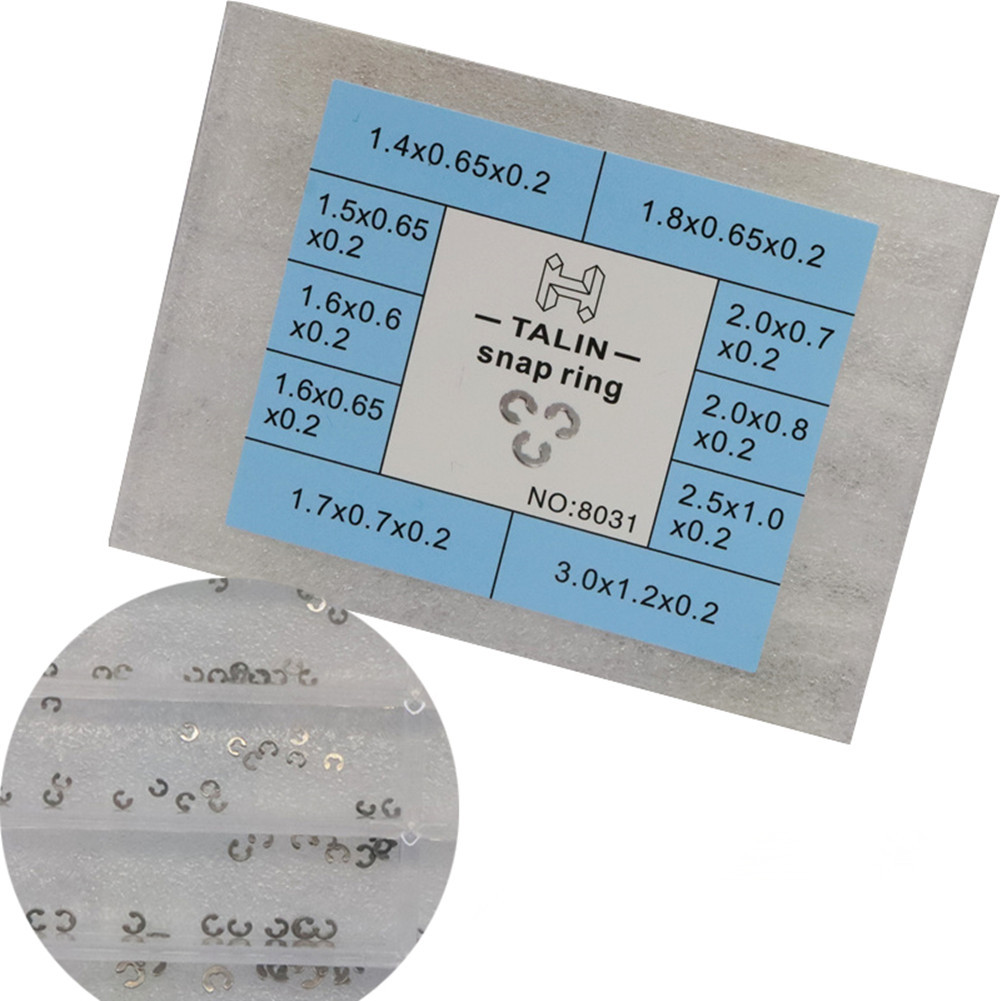 手表配件 星期卡簧插销固定卡片起泡压片卡环片  开口片卡簧卡环