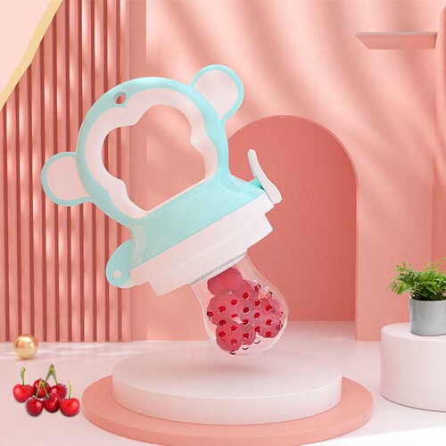 LVSU Fruit and Vegetable Happy Chewing Fun Snack Fruit Magic Infant Chewing Bag Soothing Fruit Chewing Fun Teether