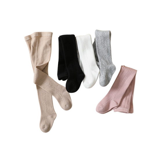 Girls' leggings summer mesh type A combed cotton transfer baby children's princess socks high waist baby pantyhose