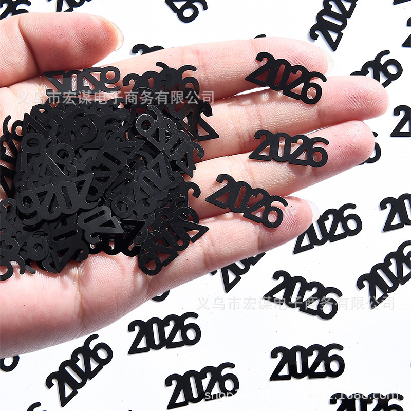 2026年新年紙吹雪 2026年ハッピーニューイヤー スパンコール 新年パーティー クリスマスデコレーション|undefined