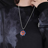 Cartoon trend necklace hip-hop style suitable for men and women for beloved, universal accessory, simple and elegant design