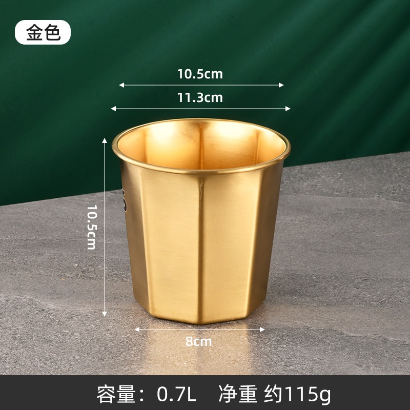 Nuevo 304 barril de hielo de acero inoxidable mini barril red rojo mini barril pequeño barril KTV snack barril de patatas fritas