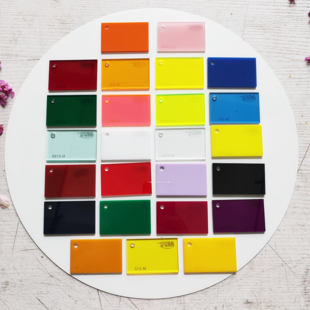 彩色亚克力板PMMA激光透明有机玻璃黄蓝红橙灰黑绿加工切割ps板