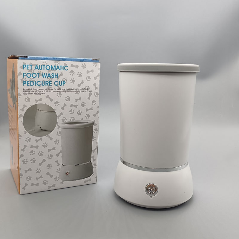 越境ペット足洗いカップ犬足洗い器爪神器電動ペットシリコンクリーナー自動足洗い器|undefined