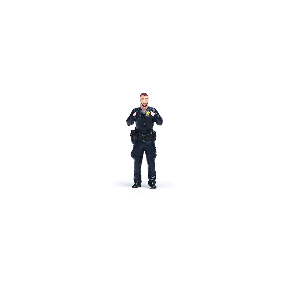 Small set, minifigures handmade, doll, scale 1:64, police